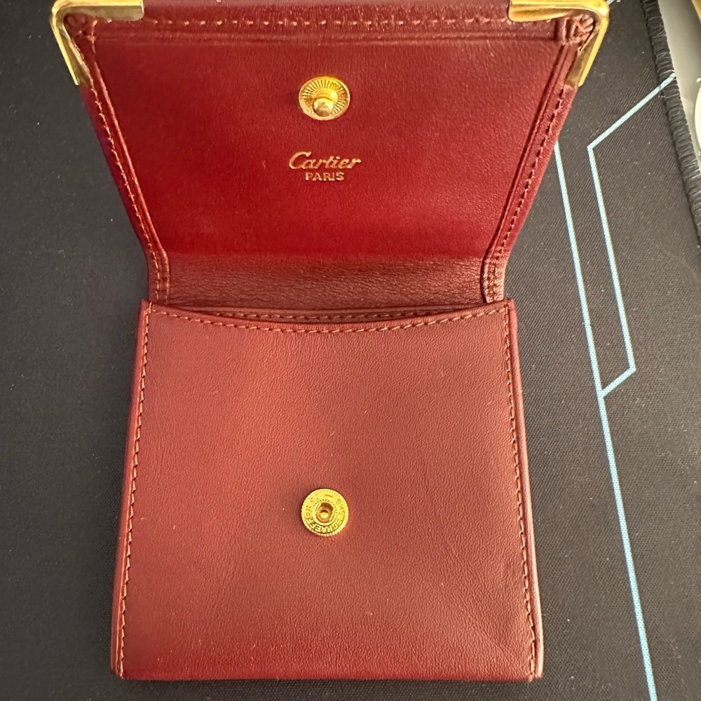Cartier Red Leather Wallet